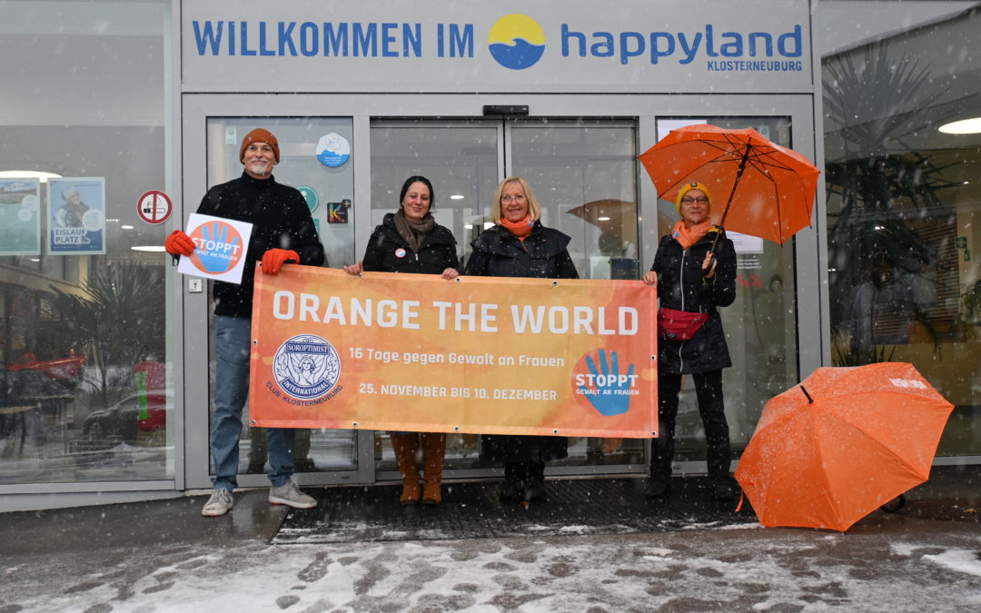 “Orange the World” — Happyland setzt Zeichen gegen Gewalt an Frauen!