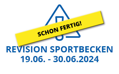 Revision im Sportbecken 19.06.–30.06.